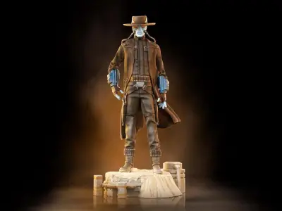 Statue sw book of boba cad bane 1/10